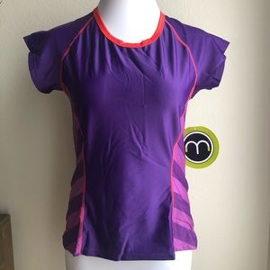 NWT New moxie cycling biking Violet Coral Print M